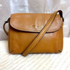 Picard Tan Leather Crossbody Bag